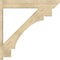 Ekena Millwork Merced Slat Rough Sawn Outlooker, Douglas Fir, 8"W x 46"D x 46"H OUT08X46X46MRC06RDF - alternate 2